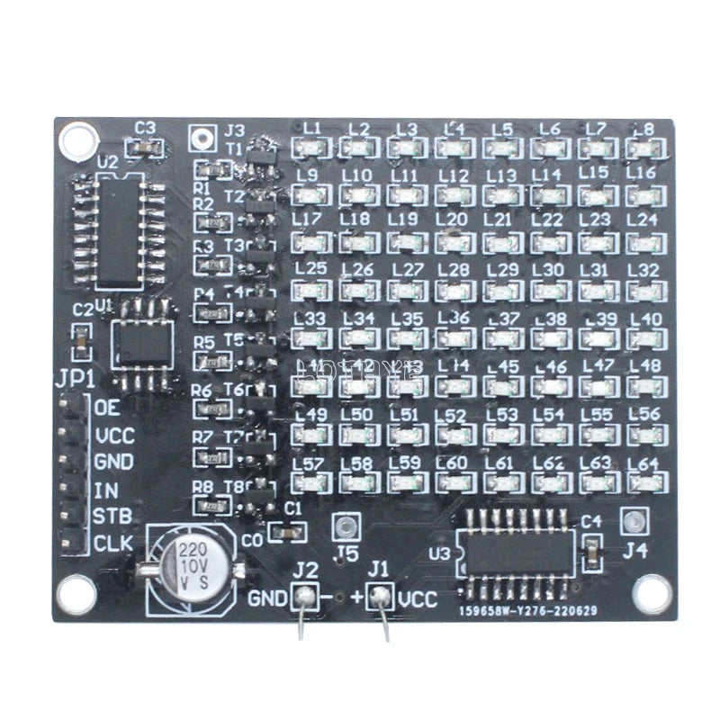 64 LED SMD Dot Matrix Soldering Kit – DIY Electronics Project DIY Soldering Kit Axl