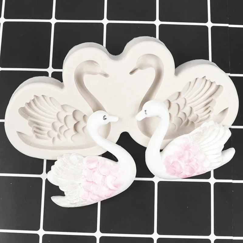 Swan Silicone Mold – Chocolate, Cake Decorating & DIY Crafts Silicone Baking Mold Axl