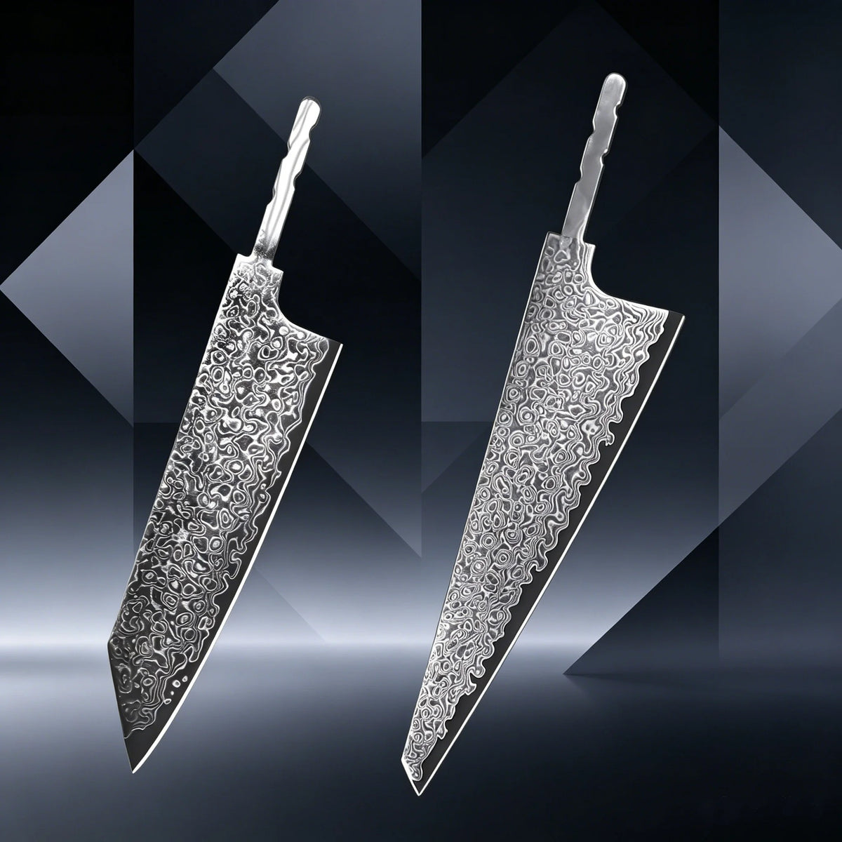 Hand Forged Damascus Steel Cleaver Blade Blank – Ultra Sharp Cleaver Blade Blank Axl Kitchen Blade-2PCS
