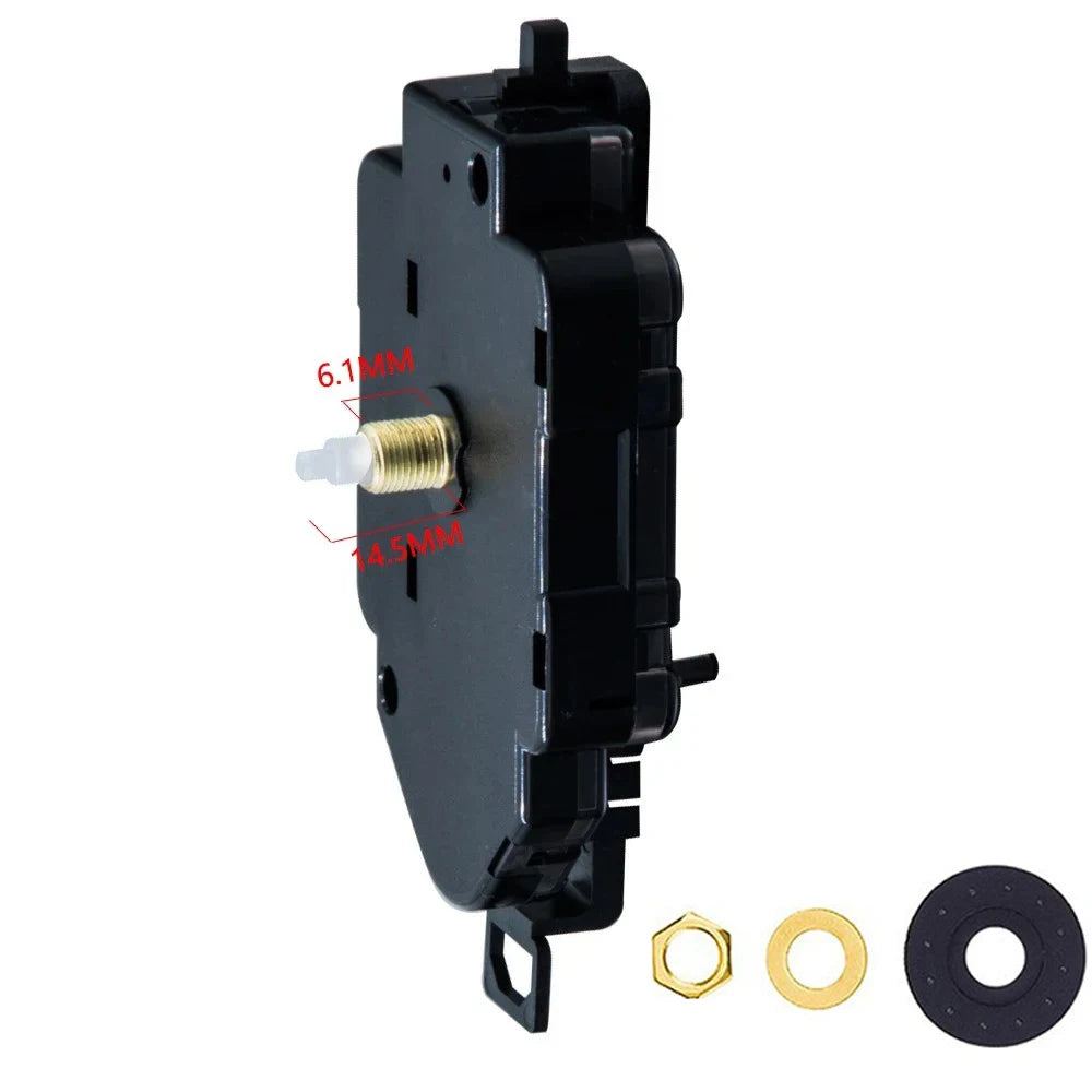 YOUNGTOWN Silent Pendulum Quartz Clock Movement – DIY Repair Clock Movement Mechanism Axl Shaft Length 14.5MM