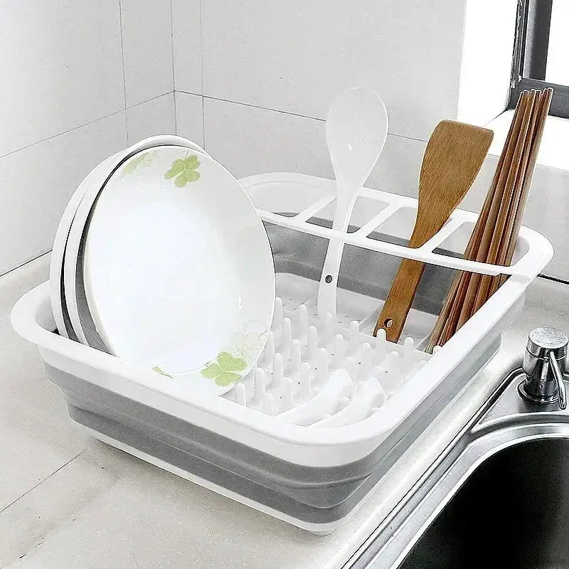 Foldable Dish Drying Rack – Kitchen Organizer & Storage Shelf Dish Drying Rack Axl