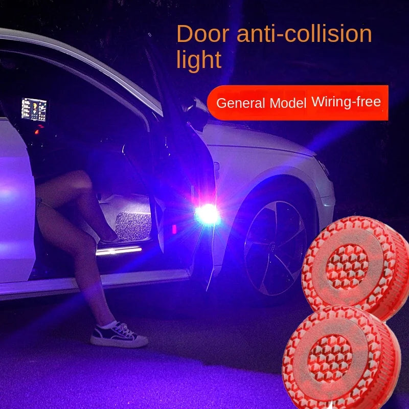 2-Pack Wireless Car Door LED Warning Strobe Light – Auto Safety Car Door Safety Light Axl