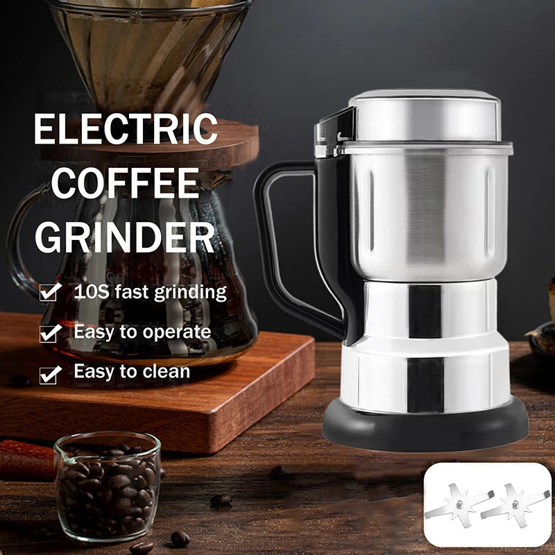 300W Electric Coffee & Spice Grinder – Beans, Nuts & Grains Electric Coffee Grinder Axl