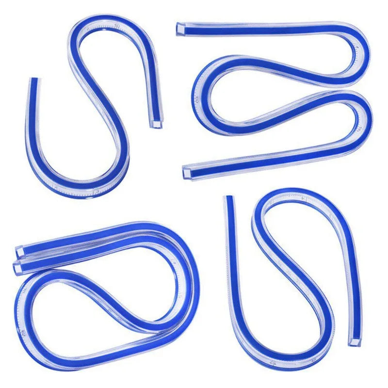 Flexible Curve Ruler Set 30cm 40cm 50cm – Sewing & Drafting Flexible Curve Ruler Axl