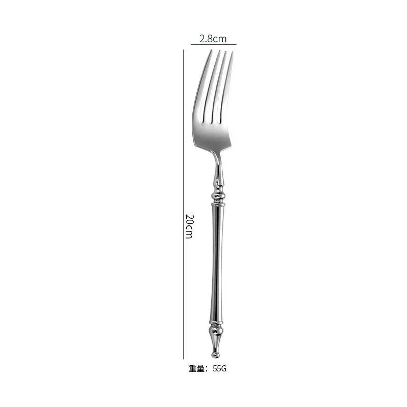 304 Stainless Steel Flatware Set – Steak Knife, Fork & Spoon Stainless Steel Flatware Set Axl B China Mainland