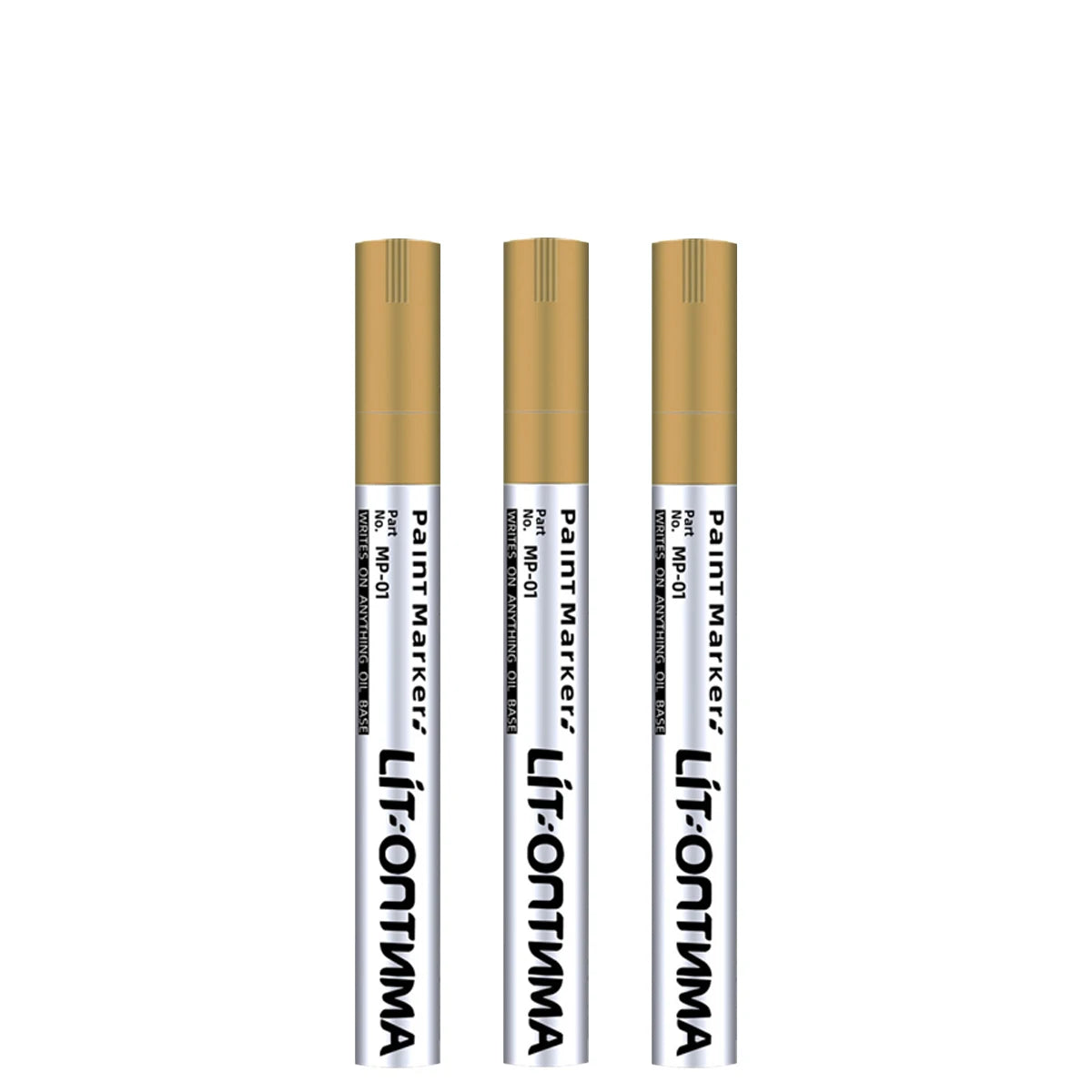 Stone Inscription Restoration Pen – 3pc Weatherproof Gold Marker Stone Restoration Pen Axl Gold