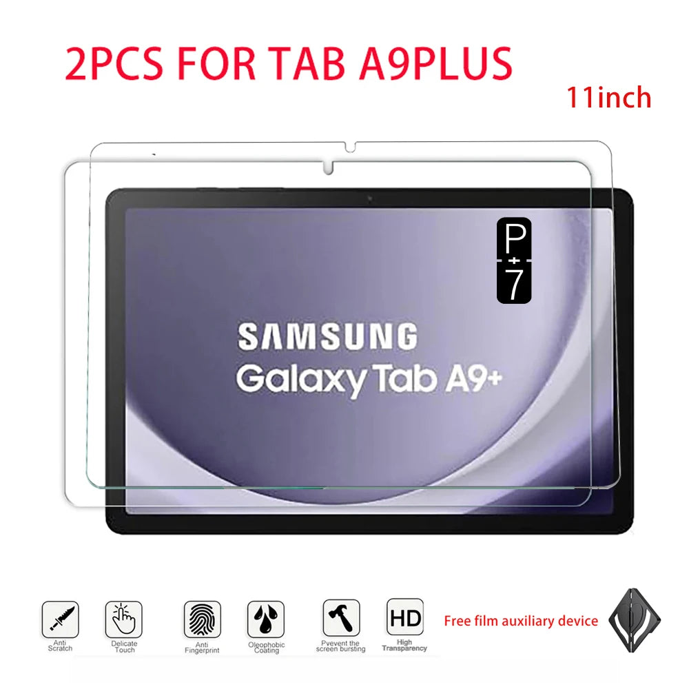 Samsung Galaxy Tab A9 Plus A11 Plus Tempered Glass – 2-Pack Tablet Screen Protector Axl FOR A9plus 11inch