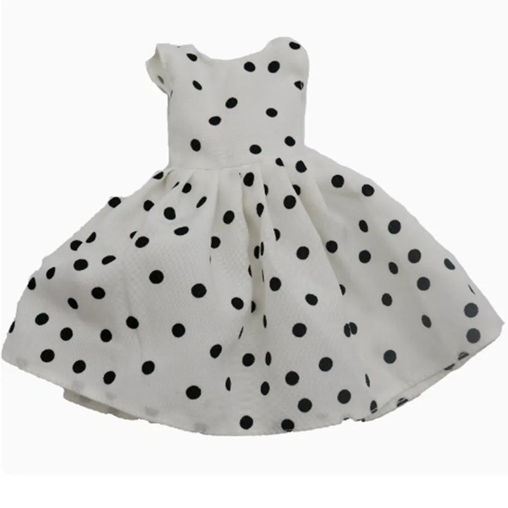 Handmade Doll Clothes Floral & Polka Dot Dresses for 30cm Dolls Doll Clothes Axl 2
