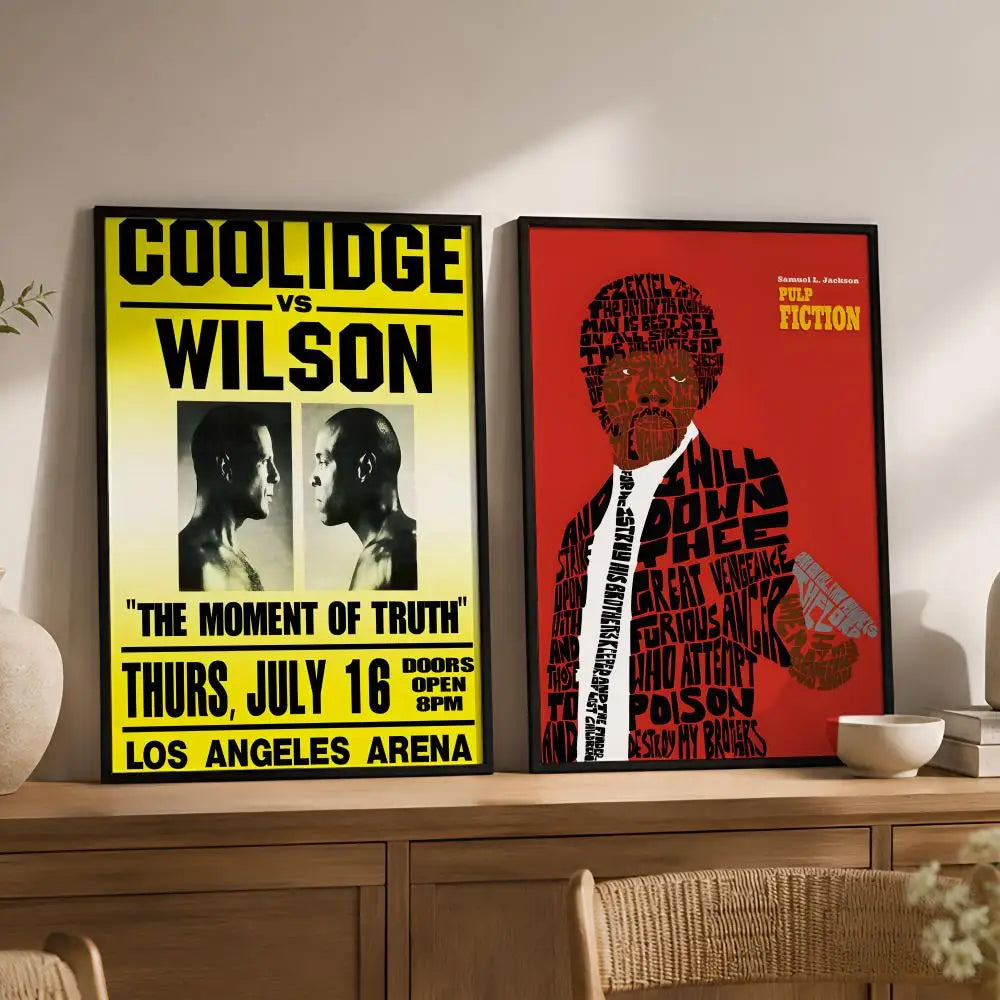 Pulp Fiction Peel & Stick Waterproof PVC Wall Poster | HD Art Wall Art Poster Axl