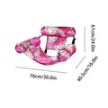 Inflatable Pool Float Lounger with Armrests | PVC Water Hammock Pool Float Lounger Axl Pink