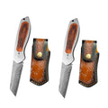 Damascus Steel Boning Knife – Wooden Handle | InLeung Damascus Kitchen Knife Axl 2PCS Knife AT