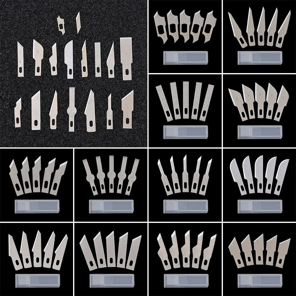 5-Piece Metal Craft Knife Set – 17 Stainless Steel Blade Styles Craft Knife Set Axl