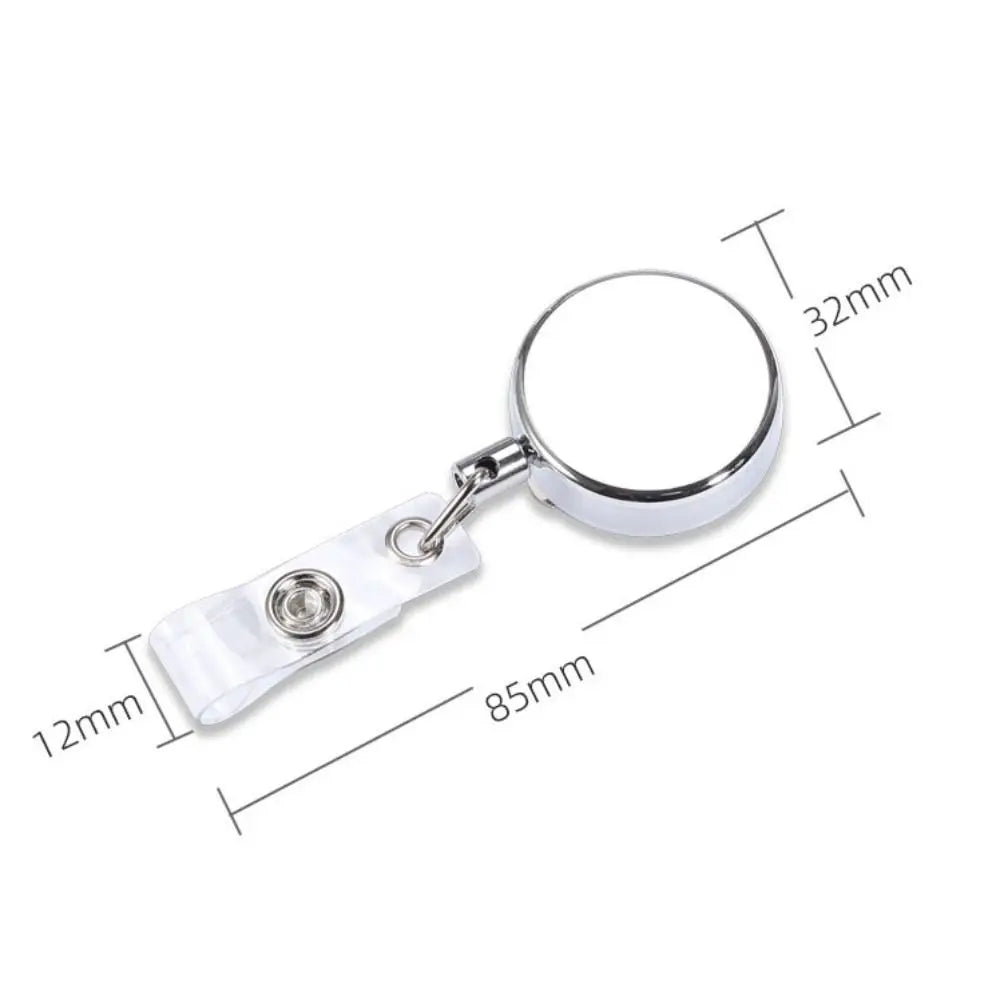 Retractable Badge Reel ID Card Holder Clip & Keyring Badge Reel Clip Axl