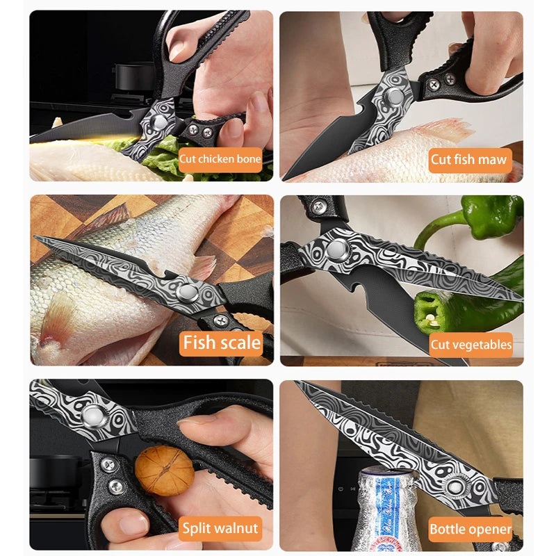 PLYS Stainless Steel Kitchen Scissors – Poultry & Bone Shears Kitchen Shears Axl