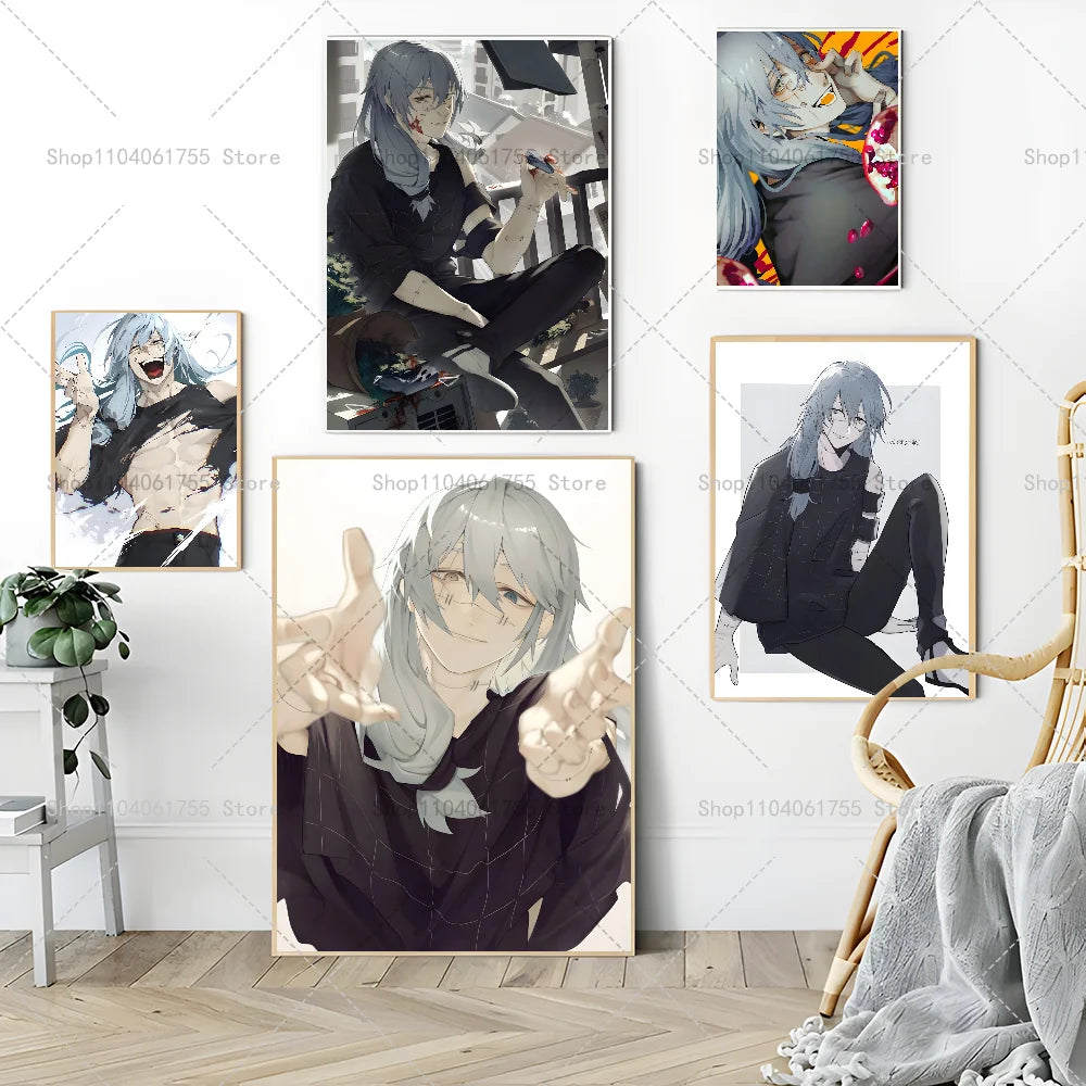 Jujutsu Kaisen Mahito Anime Poster – Self-Adhesive Wall Sticker Anime Wall Poster Axl