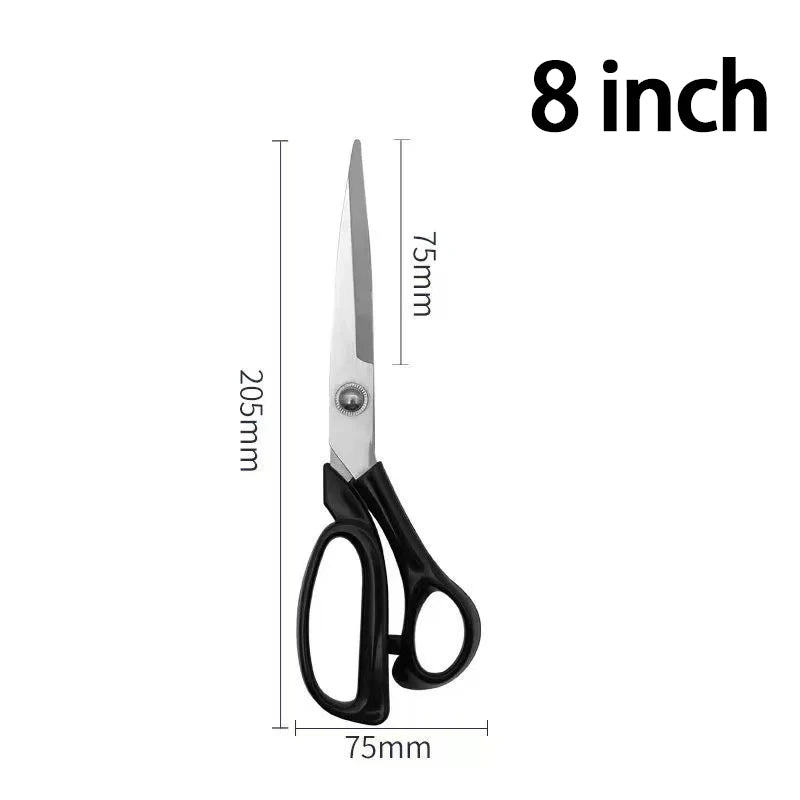 Professional Heavy Duty Fabric Scissors – 8 & 10 Inch Tailor Shears Tailor Shears Axl 8 inch Silvery