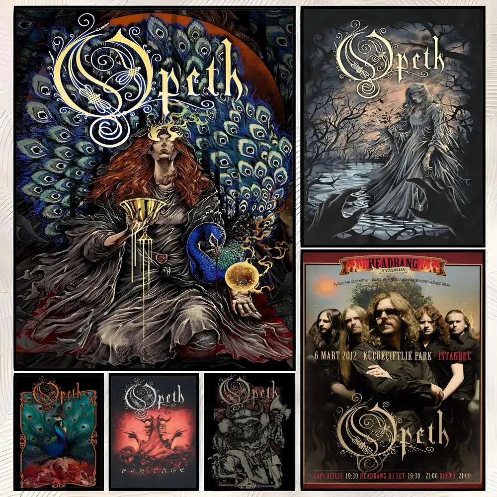 Opeth Band Poster – Self-Stick HD Waterproof Wall Art Wall Art Poster Axl