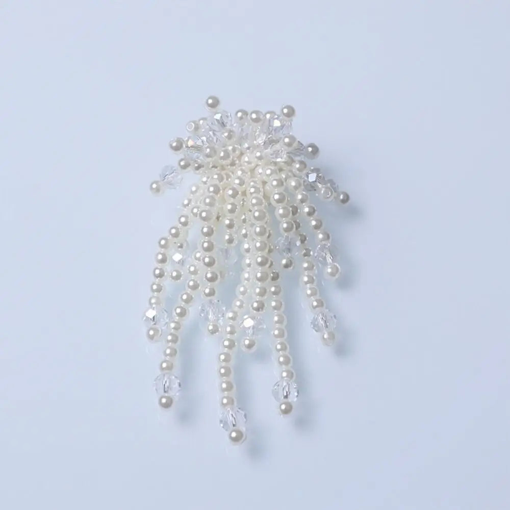Pearl Button Covers – Alloy Rhinestone Flower DIY Shirt Decor Button Covers Axl
