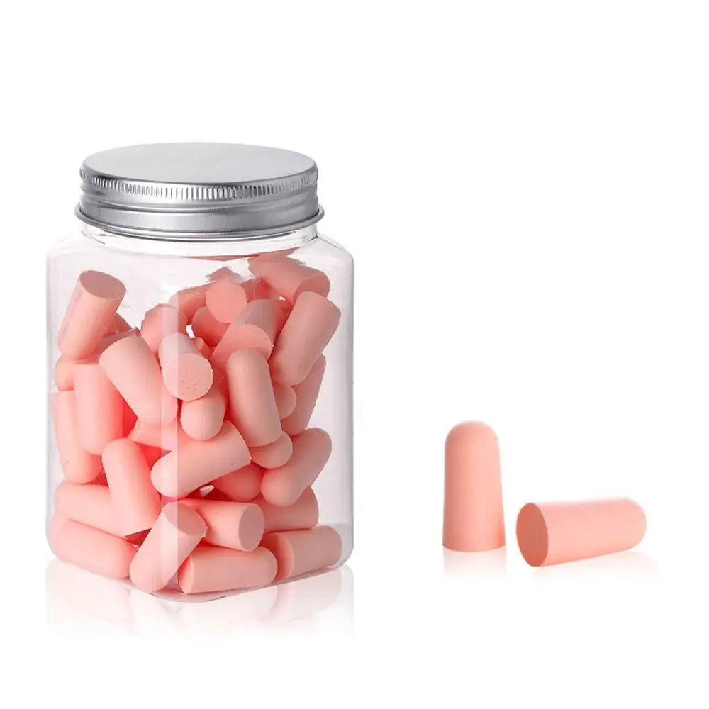 Multicolor Foam Earplugs – Noise Reduction Sleep & Travel Foam Earplugs Axl Pink-60PCS