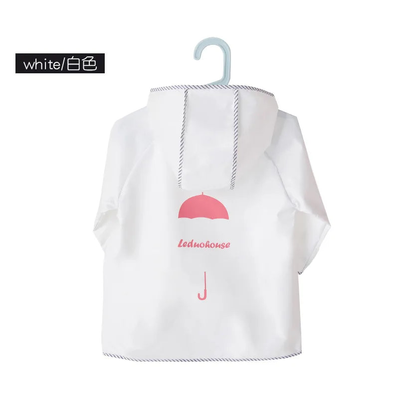 Kids Yellow Waterproof Rain Poncho – Nylon Raincoat Boys & Girls Kids Rain Poncho Axl WHITE XL
