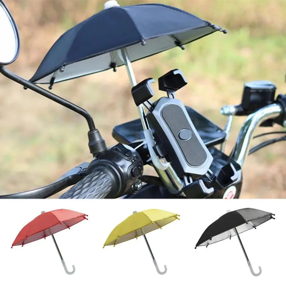 Mini Phone Sunshade Umbrella for Bike & Motorcycle Holders Bike Phone Sunshade Axl