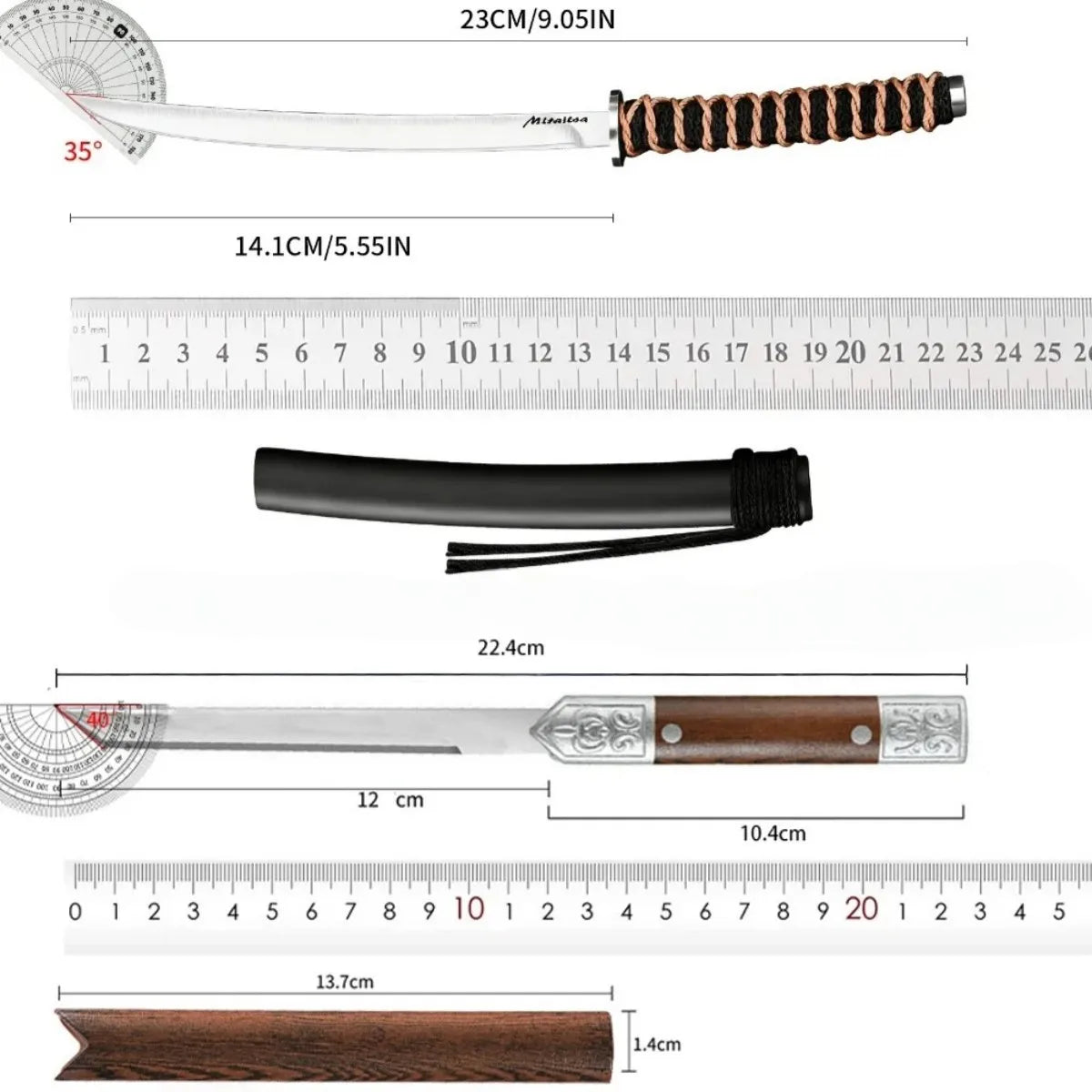 Autumn Leaves Paring Knife Set – 7CR Steel Fruit Knives 1/2/3 Pc Paring Knife Set Axl