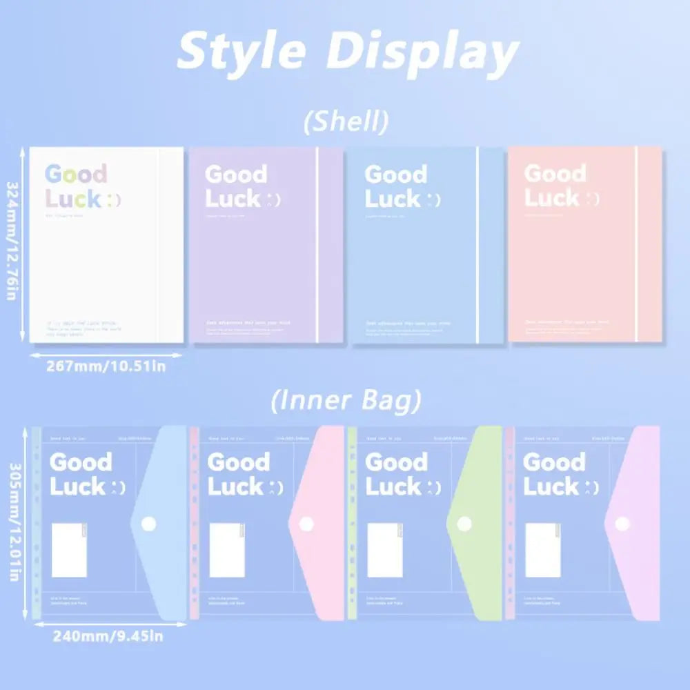 A4 Loose Leaf File Folder | Transparent Exam Paper Storage Bag File Folder Axl