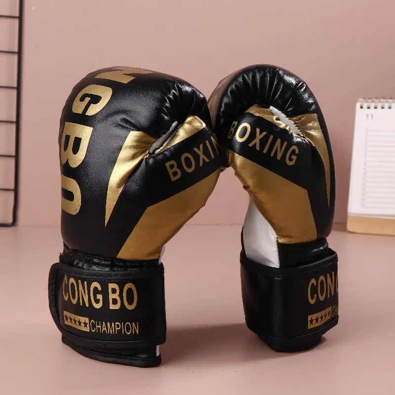 Kids 6oz Boxing Gloves – PU Leather Muay Thai & Karate Training Kids Boxing Gloves Axl Black