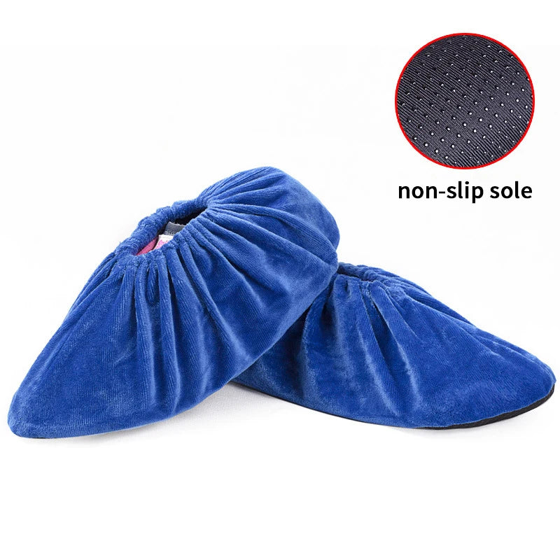 Reusable Thicken Plush Shoe Covers – Anti-Slip Indoor Foot Covers Plush Shoe Covers Axl A003
