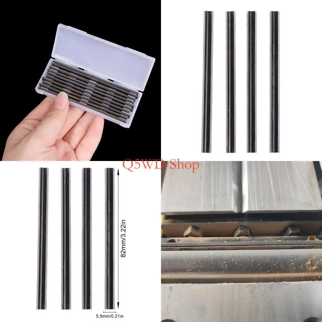 Manganese Steel Planer Blades 10-Pack | Electric Planer Replacement Planer Blades Axl CN