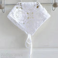 Floral Crochet Lace Women's Bandana – Triangle Headscarf Crochet Hair Bandana Axl White-1pcs