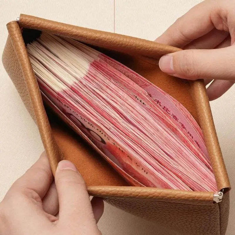 Self-Closing PU Leather Wallet – Passport & Card Organizer PU Leather Wallet Axl