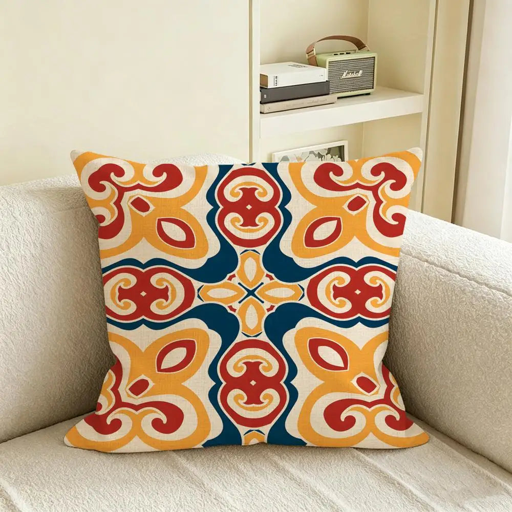 S-Stripe Linen Cushion Cover – Sofa, Bed & Chair Pillow Linen Cushion Cover Axl White2 60X60cm