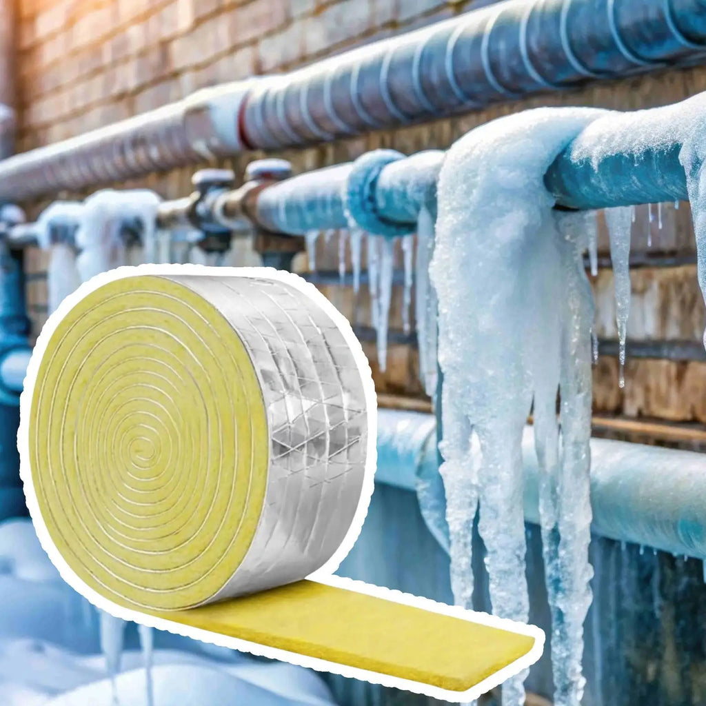 Self-Adhesive Glass Wool Insulation Tape – Pipe & HVAC Wrap Pipe Insulation Wrap Axl