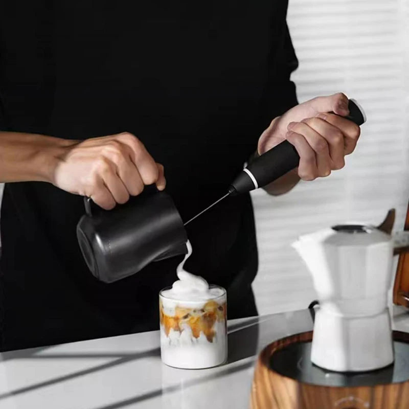 Wireless Rechargeable Handheld Milk Frother – High-Speed Blender Handheld Milk Frother Axl