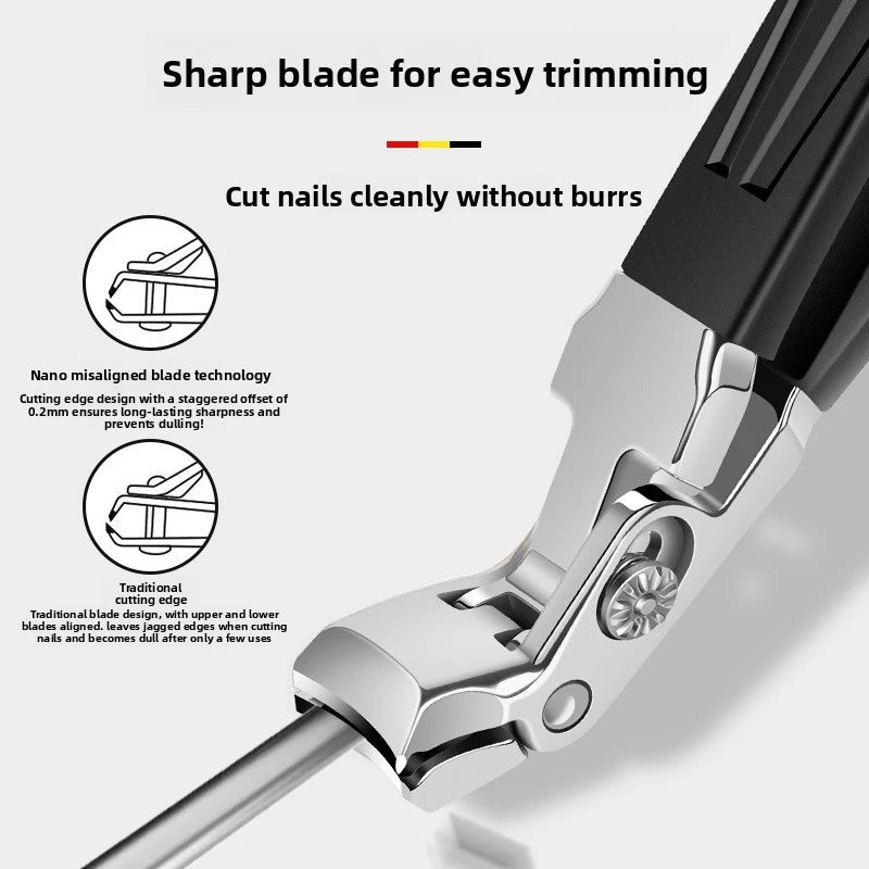 Long Handle Curved Toenail Clippers – Stainless Steel Cutter Toenail Clippers Axl