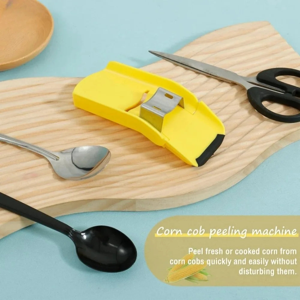 Folding Corn Cob Peeler – Stainless Steel Kernel Scraper Tool Corn Kernel Peeler Axl