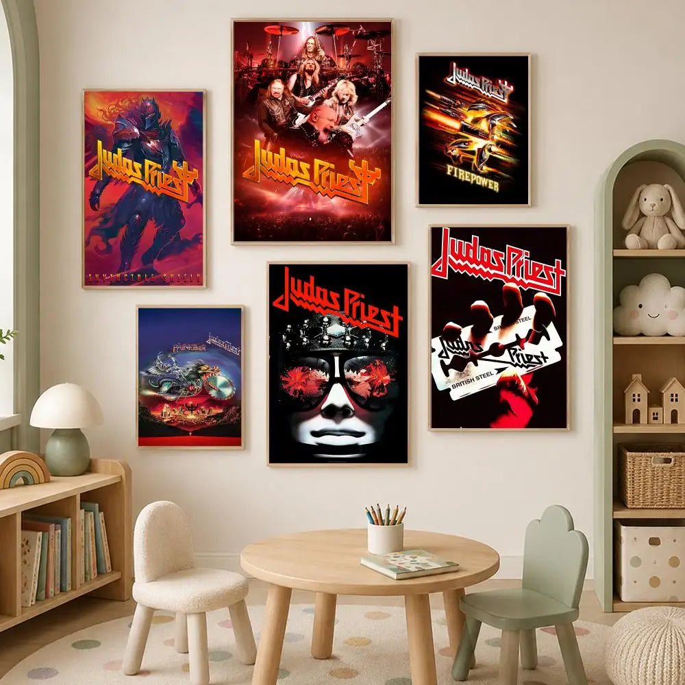 Judas Priest Album Poster – Self-Stick HD Waterproof Wall Art Wall Art Poster Axl