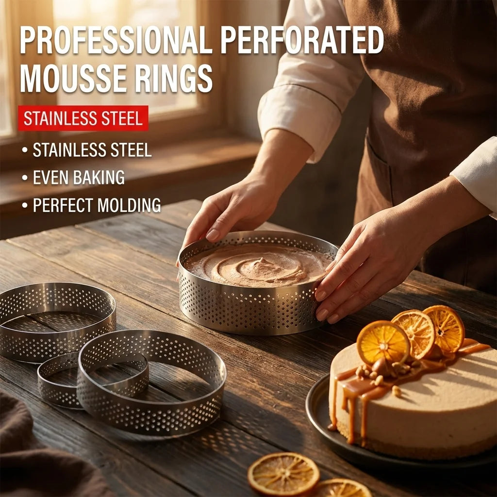 Stainless Steel Cake Ring Mold – Food-Grade Baking Ring Cake Ring Mold Axl