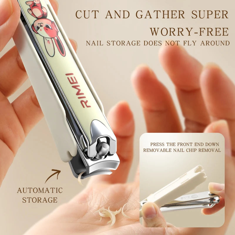 PLYS Splash-Proof Nail Clipper with Storage Box | Stainless Steel Nail Clipper Axl