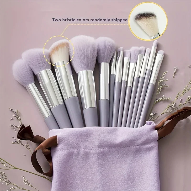 13-Piece Makeup Brush Set with Bag – Soft Blending Brushes Makeup Brush Set Axl