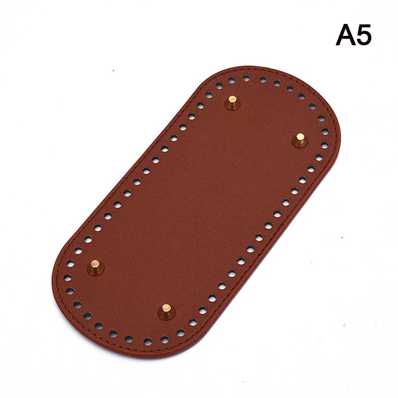 PU Leather Crochet Bag Base 22×10cm | DIY Knitted Bag Bottom Bag Base Insert Axl A5