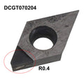 PCD Carbide Turning Inserts for Aluminum, Brass & Plastics Carbide Turning Inserts Axl DCGT070204 China Mainland