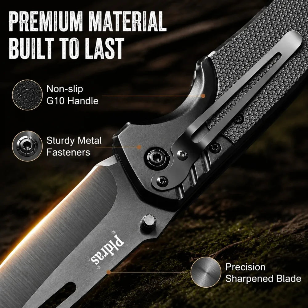 Stainless Steel Folding Pocket Knife – Camping & Outdoor EDC Folding Pocket Knife Axl