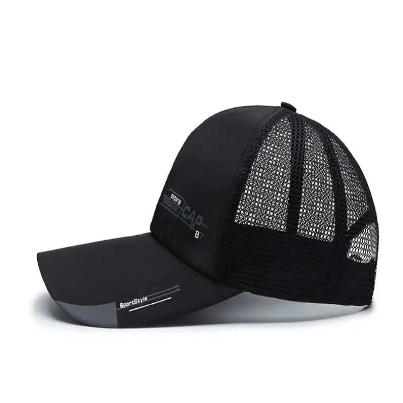 Men's Mesh Trucker Hat – Breathable Long Brim Baseball Cap Mesh Trucker Hat Axl