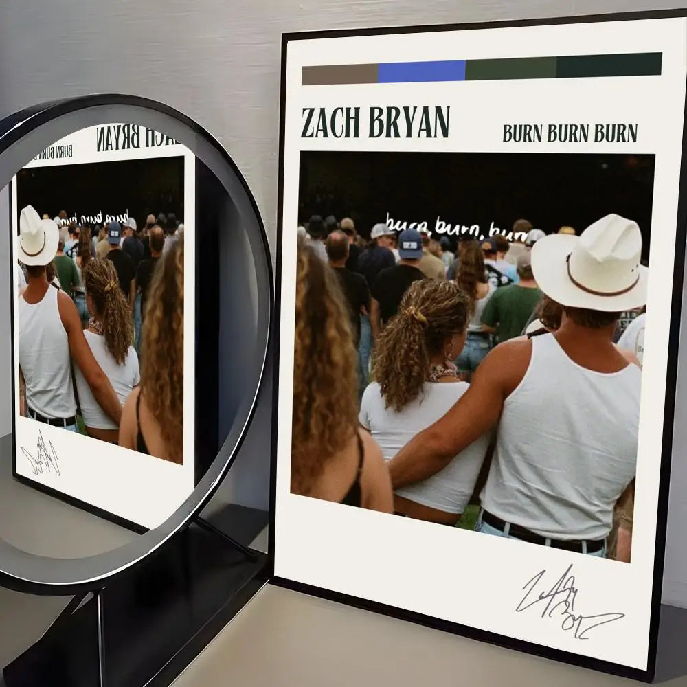 Zach Bryan Self-Adhesive Poster Sticker | Modern Wall Art Wall Art Sticker Axl Black20 15X20cmNoframe