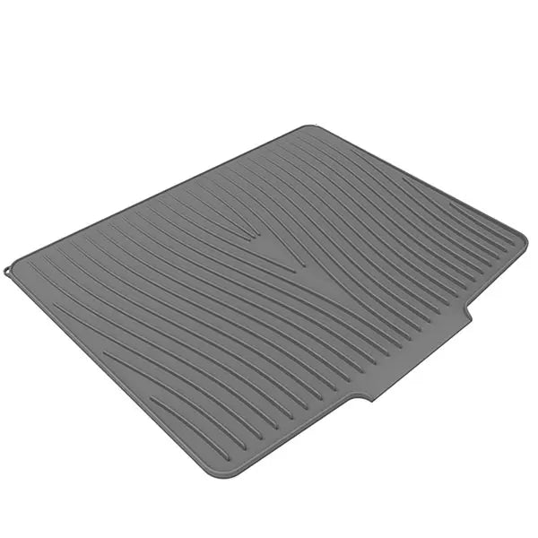 Extra Large Silicone Dish Drying Mat – Non-Slip Kitchen Pad Dish Drying Mat Axl Gray 60 x 48 cm