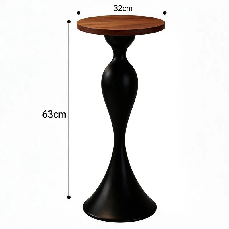 Round Modern Side Table – Minimalist Metal Coffee Table Round Side Table Axl