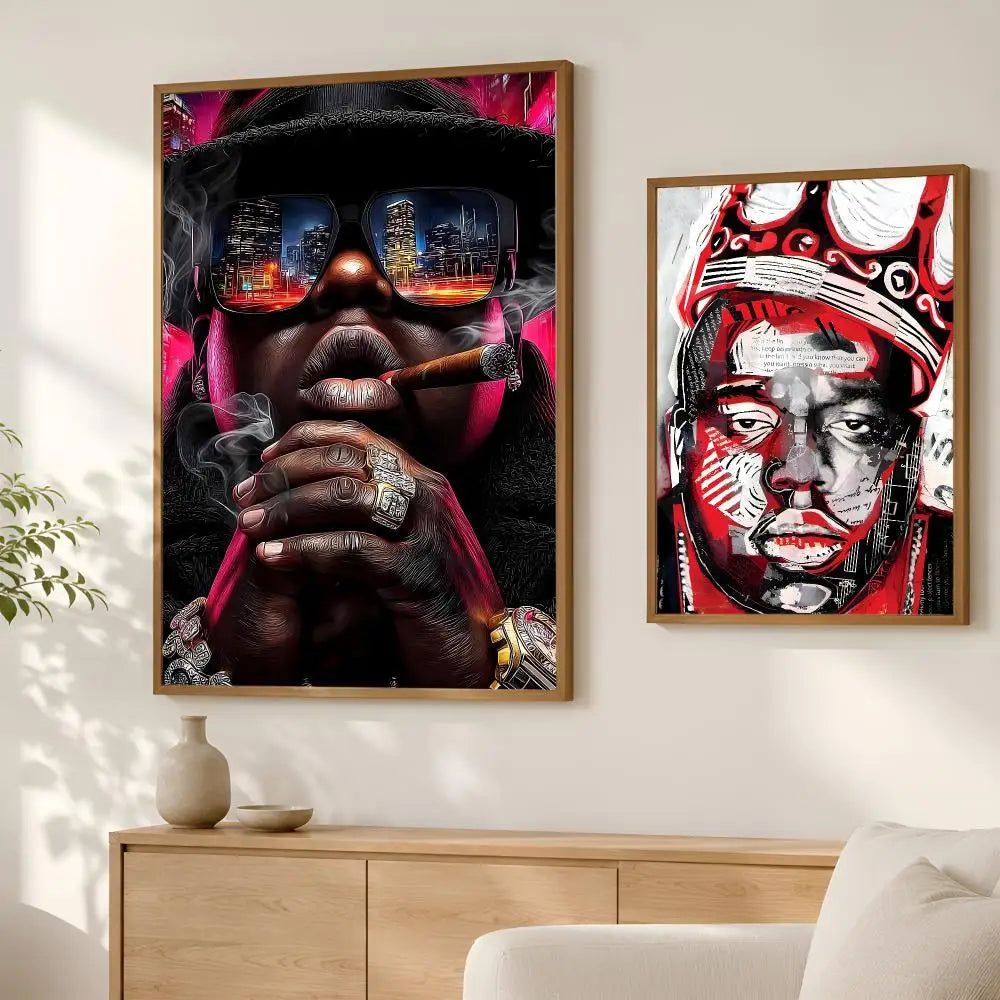 Notorious B.I.G. Self-Stick HD Wall Art Poster | Waterproof Wall Art Poster Axl