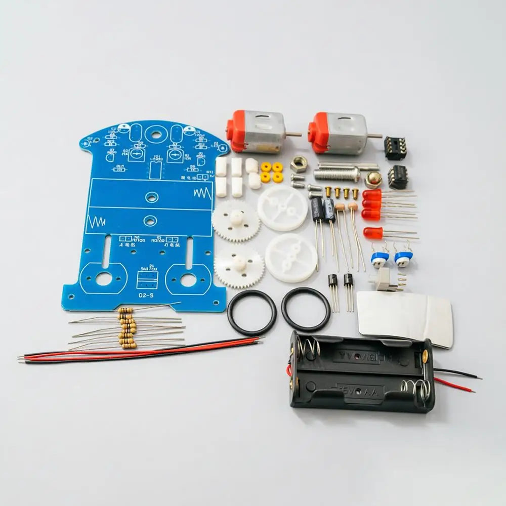 LOTHYE D2-5 DIY Line Tracking Smart Robot Car Kit for STEM Robot Car Kit Axl DIY Kit